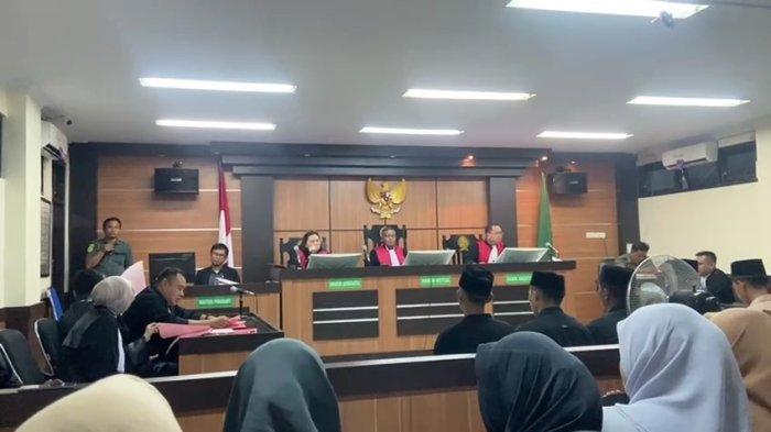 Pembacaan tuntutan JPU kepada para terdakwa Kasus Kematian Mahasiswa IAIN Gorontalo. Selasa (1/7/2024)