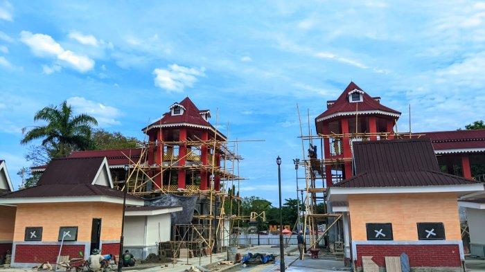 Kawasan kuliner di Lapangan Taruna Remaja Kota Gorontalo direnovasi hingga 25 Desember 2024.