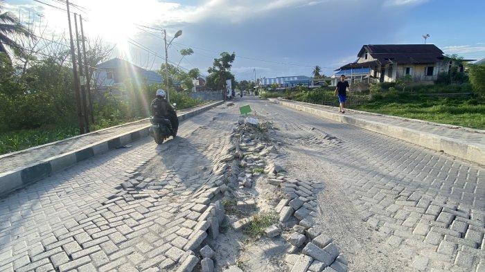 Kondisi jalan Baypass di Kelurahan Tamalate Kecamatan Kota Timur Kota Gorontalo pada Senin (18/11/2024).