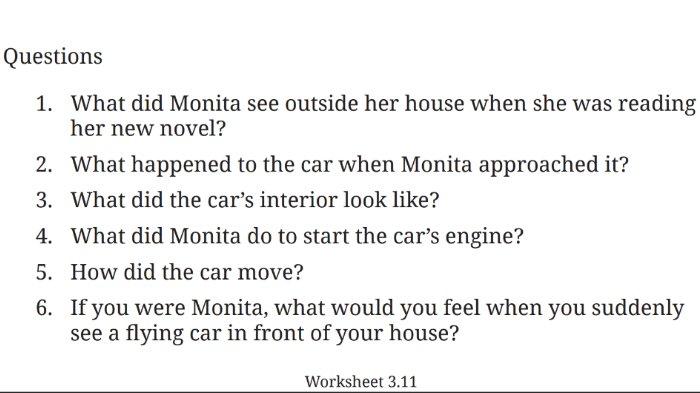 Worksheet 3.11 untuk kunci jawaban Bahasa Inggris SMP Kelas 9 Buku English For Nusantara Kurikulum Merdeka Halaman 172 poin b Section 2 Reading, Unit 2. Back to the 90s pada Chapter 3 Journeys to the Fantasy Worlds.