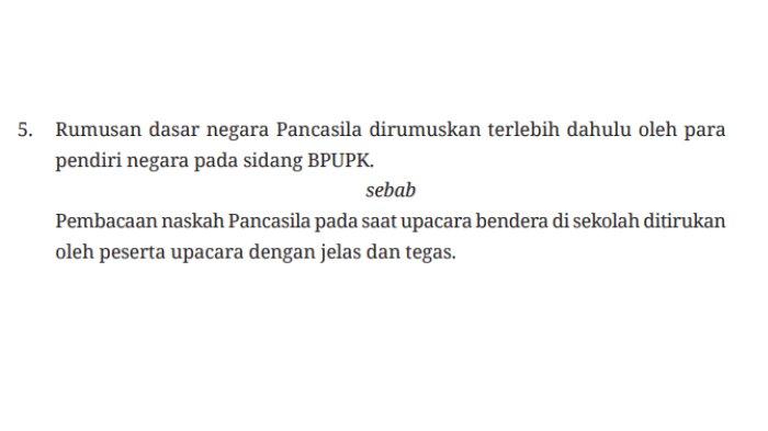 Kunci jawaban PKN SMA Kelas 10 Kurikulum Merdeka hal 119-120 Uji Kompetensi 2.6 Bab 2 tentang Hubungan Pancasilan dengan Peraturan Perundang-undangan.
