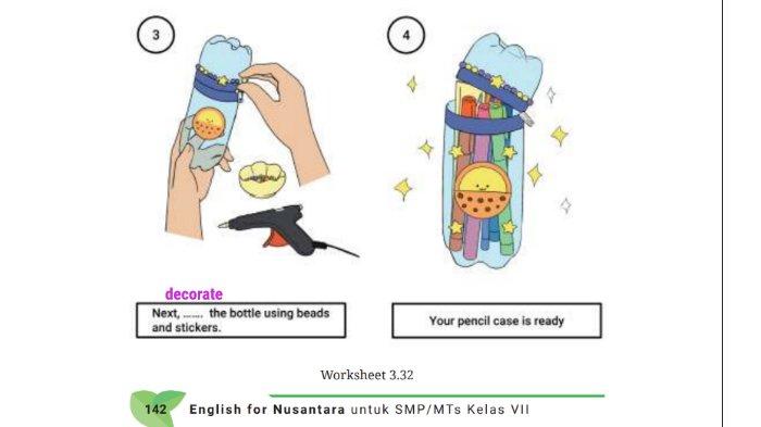 Kunci jawaban Bahasa Inggris SMP Kelas 7 Buku English For Nusantara Kurikulum Merdeka Halaman 142 poin b atau Worksheet 3.32 Section 6 Your Turn: Writing Unit 3 Let's Clean Up pada Chapter 3 Home Sweet Home.