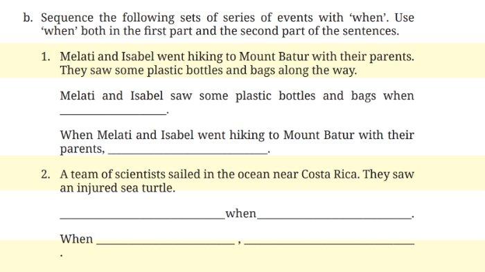 Worksheet 4.21 untuk kunci jawaban Bahasa Inggris SMP Kelas 8 Buku English For Nusantara Kurikulum Merdeka Halaman 225 poin b Section 3 Language Focus, Unit 3 You Can Help pada Chapter 4 No Littering.