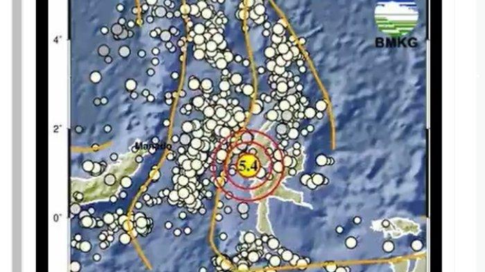 Lokasi gempa bumi berada di titik lokasi :1.17LU, 127.47BT atau berjarak 12 kilometer, Timur Luat Jailolo Maluku Utara