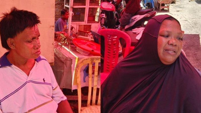 Mani Akuba dan istrinya, Yoriko Mahmud Korban kebakaran rumah di Kelurahaan Heledulaa Utara, Kota Timur, Kota Gorontalo pada Kamis 15 Februari 2024 subuh