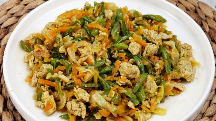 Menu telur tahu orak arik