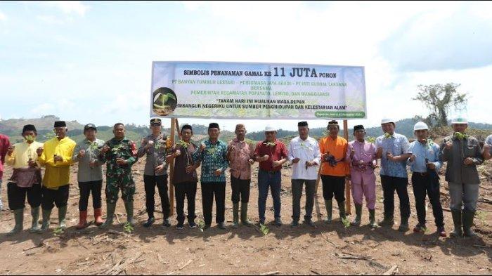 Componente Bja BJA Group Gelar Penanaman Gamal ke-11 Juta Pohon di Pohuwato Gorontalo ...