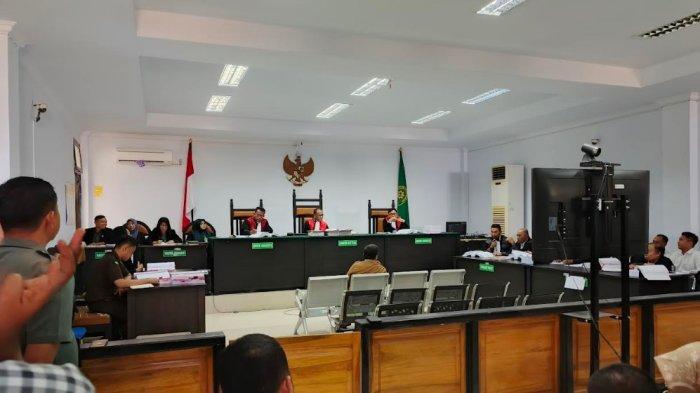 Sidang pemeriksaan saksi oleh Hakim di Pengadilan Tipikor Gorontalo soal kasus korupsi SPAM Dunging, Selasa (11/6/2024).