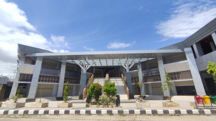 Potret gedung baru Pasar Sentral Gorontalo