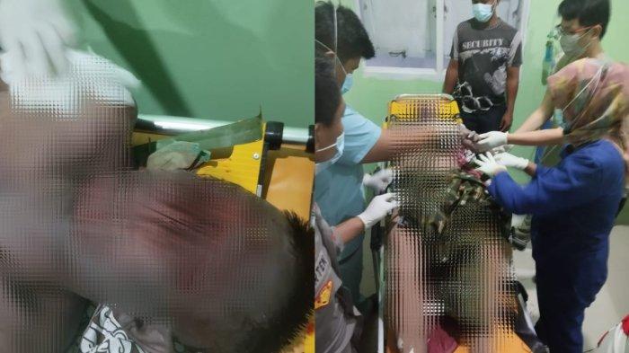 PENEMUAN MAYAT -- Potret jasad pria yang ditemukan di Desa Pelita Jaya, Kecamatan Bone Raya, Gorontalo, Minggu (1/6/2025). Saat ini korban berada di RSUD Tombulilato.