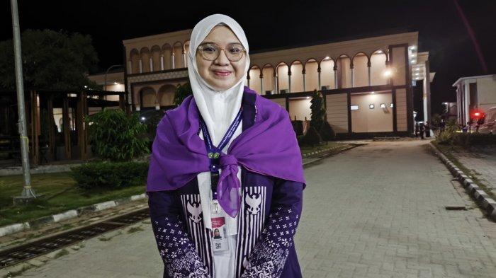 Rahmatiah Azizatunnisa, jemaah haji termuda di kloter 10 Gorontalo.
 
