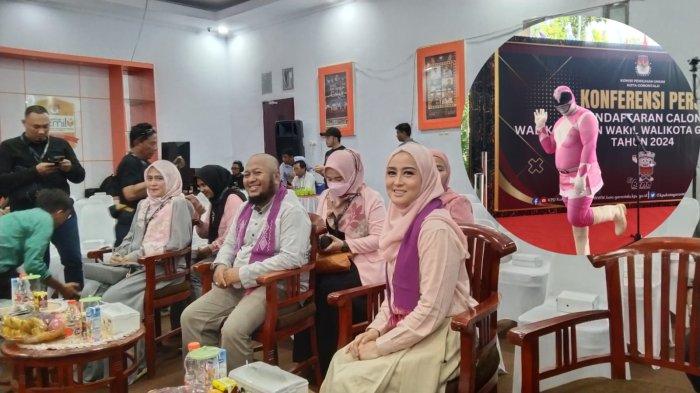 Ramli Anwar dan Ana Abdul Hamid mendaftar sebagai calon Wali Kota Gorontalo dan Wakil Wali Kota Gorontalo di KPU Kota Gorontalo pada Selasa (27/8/2024).