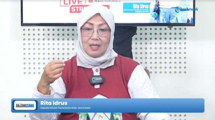 Rita Idrus, Kadispar Olahraga dan Pariwisata Kabupaten Gorontalo di TribunPodcast, Jumat (21/6/2024).