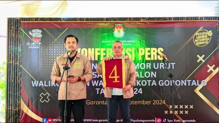 Ryan Kono dan Charles Budi Doku mendapatkan nomor urut 4 di Pilkada Kota Gorontalo 2024