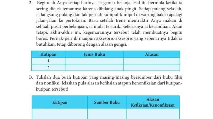 Soal buku Bahasa Indonesia Kelas 8 halaman 235 K13 Semester 2 - Kunci jawaban Bahasa Indonesia Kelas 8 halaman 235 K13 Semester 2, kegiatan 9.1 kutipan buku dan alasannya, buku Kurikulum 2013 (K13) Semester 2.