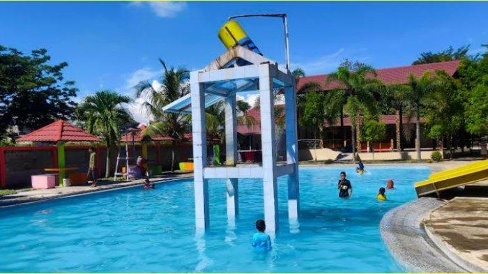 Suasana kolam renang Boliyohuto pada Minggu (5/5/2024).