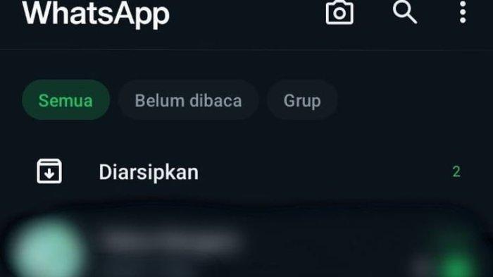 Tampilan tab baru di aplikasi WhatsApp untuk menyortir pesan.