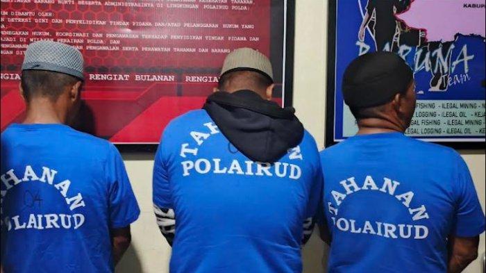 PELAKU BOM IKAN - Tiga nelayan ditetapkan sebagai tersangka oleh Polairud Polda Gorontalo. Ketiga pelaku bom ikan itu kini terancam 10 tahun penjara.