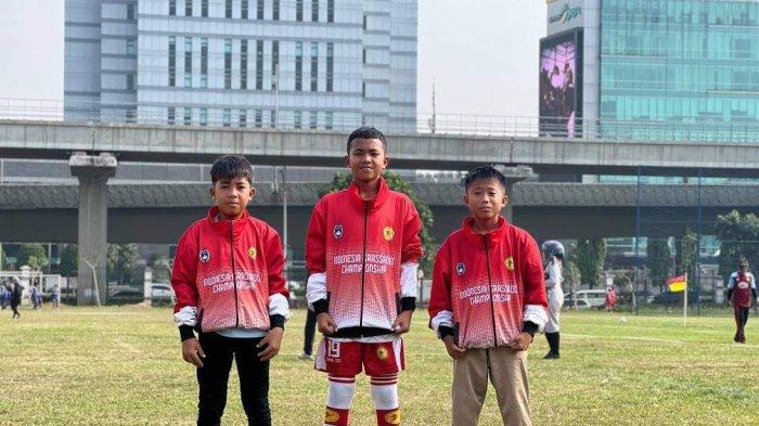 Tiga pemain SSB Mananggu saat mengikuti IGC