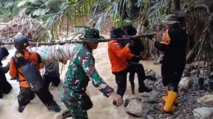 Tim evakuasi korban tambang longsor di Gorontalo Jalan Kaki Lewati Jurang Hingga Aliran Sungai