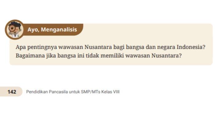 Tugas 'Ayo, Menganalisis' dalam buku paket halaman 142 mata pelajaran Pendidikan Pancasila kelas 8 SMP/MTs Kurikulum Merdeka.