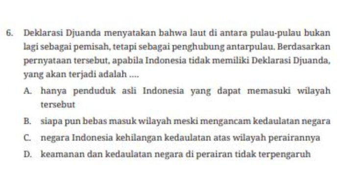 Tugas 'Uji Kompetensi' Pilihan Ganda Nomor 6 dalam buku paket halaman 159 mata pelajaran Pendidikan Pancasila kelas 8 SMP/MTs Kurikulum Merdeka.