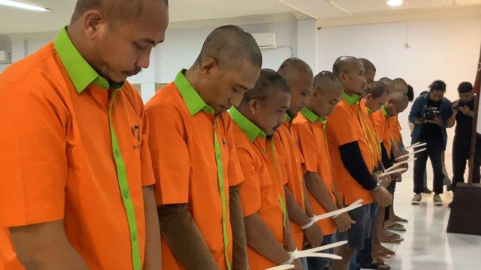 Wajah para pelaku penikaman di eks Terminal Andalas Kota Gorontalo