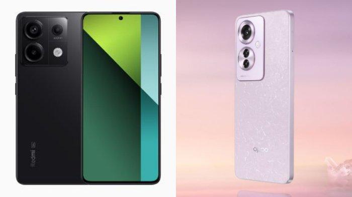 Spesifikasi HP Xiaomi Redmi Note 13 Pro 5G Vs OPPO Reno 11F 5G Bagus ...