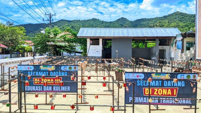 TUMBILOTOHE GORONTALO : Persiapan Tumbilotohe di Kelurahan Siendeng, Kota Gorontalo, Rabu (26/3/2025). Siendeng menjadi lokasi pelaksanaan Festival Green Tumbilotohe 2025 tingkat Provinsi Gorontalo.