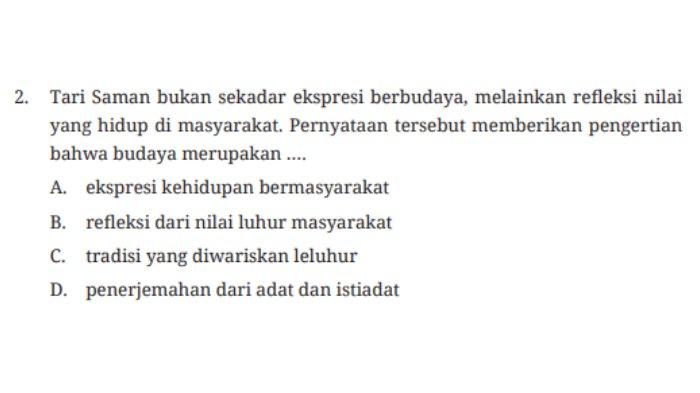 Tugas 'Uji Kompetensi' Pilihan Ganda Nomor 2 dalam buku paket halaman 125 mata pelajaran Pendidikan Pancasila kelas 8 SMP/MTs Kurikulum Merdeka.