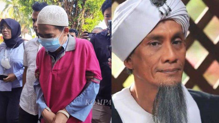 ILUSTRASI PENCABULAN - (Kanan) Walid, tokoh utama dalam serial 'Bidaah' asal Malaysia yang viral sebagai pemimpin sekte sesat. (Kiri) AF, Pelaku walid versi nyata yang mencabuli 22 Santrinya dengan modus mensucikan rahim