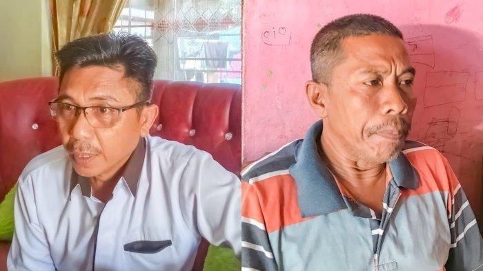 KADES PUKULI WARGA - Kolase foto Kades Buhu Mohammad Daud Adam dan Danial Hasan ayah Djakaria Hasan. Kades Buhu resmi ditetapkan sebagai tersangka kasus penganiayaan.