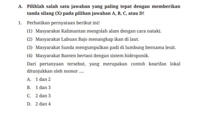Tugas 'Uji Kompetensi' Pilihan Ganda Nomor 1 dalam buku paket halaman 124 mata pelajaran Pendidikan Pancasila kelas 8 SMP/MTs Kurikulum Merdeka.