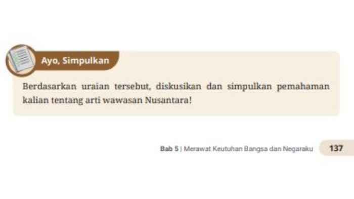 Tugas 'Ayo, Simpulkan' dalam buku paket halaman 137 mata pelajaran Pendidikan Pancasila kelas 8 SMP/MTs Kurikulum Merdeka.