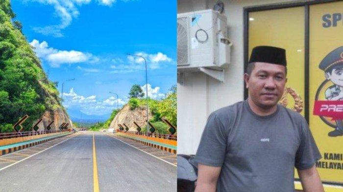 PENGEROYOKAN DI GORR – Kondisi jalan GORR tempat dikeroyoknya Amin Suleman, Ketua LSM. Polres Gorontalo hingga saat ini terus menyelidiki kasus yang dialami oleh Amin.