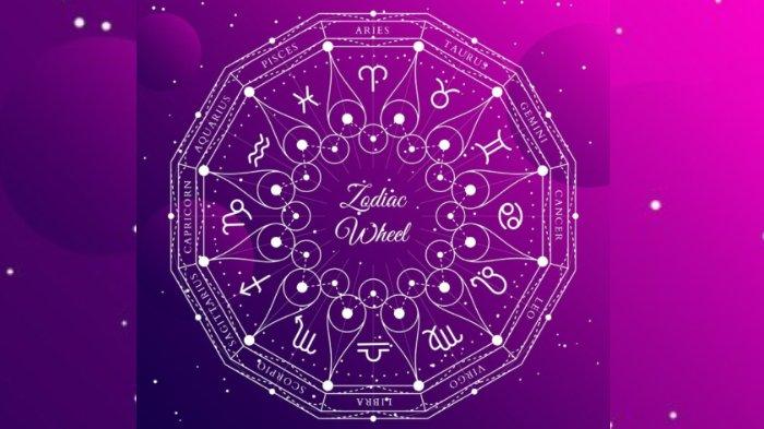 Ilustrasi logo prediksi horoskop asmara.