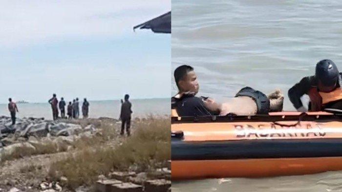 Tim SAR gabungan bersama TNI-Polri dibantu masyarakat berhasil menemukan siswa SMPN 3 Duhiadaa yang sempat hilang di Pantai Pohon Cinta, Selasa (17/12/2024).