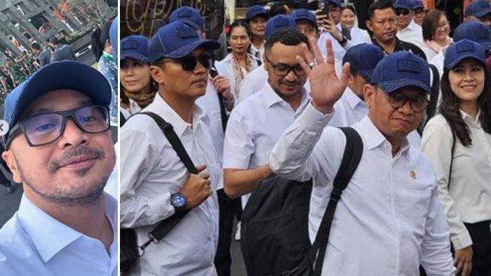 Wakil Menteri Kebudayaan sekaligus musisi, Giring Ganesha mengucap syukur saat tiba di Akmil Magelang Kamis sore