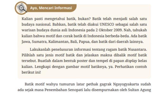 Tugas 'Ayo, Mencari Informasi' dalam buku paket halaman 121 mata pelajaran Pendidikan Pancasila kelas 8 SMP/MTs Kurikulum Merdeka.