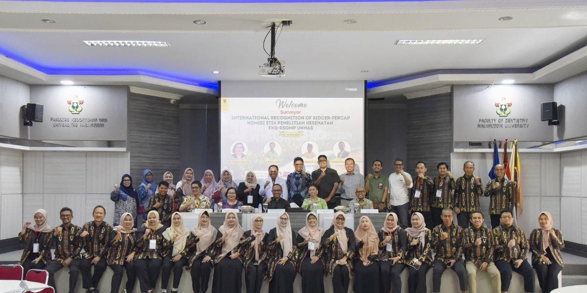 KEPK FKG-RSGMP Unhas terima kunjungan SIDCER-FERCAP untuk rekognisi internasional etik penelitian kesehatan.