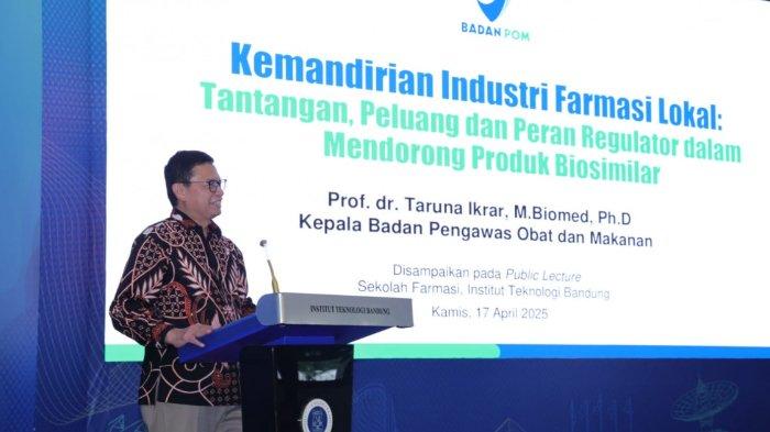 Kepala BPOM RI Taruna Ikrar kenalkan ABG Inovasi Teknologi di Public Lecture yang dihadiri ribuan mahasiswa ITB