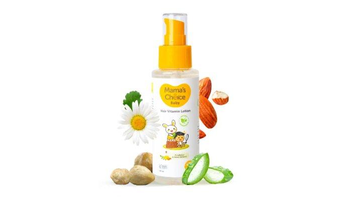 Ilustrasi minyak rambut bayi, Mama's choice baby hair vitamin lotion