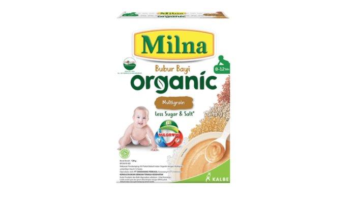 Produk MPASI instan Milna bubur organik multigrain