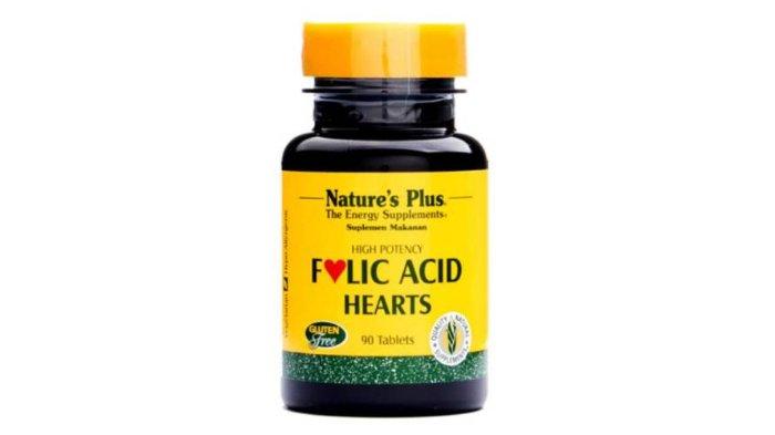 Asam folat ibu hamil Nature's plus folic acid hearts