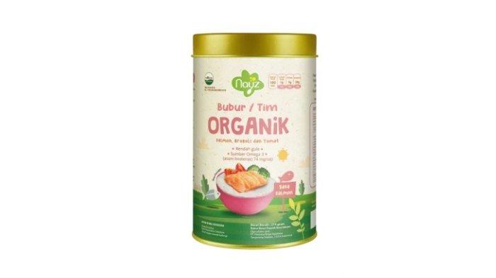 Produk MPASI instan Nayz bubur beras organik rasa salmon