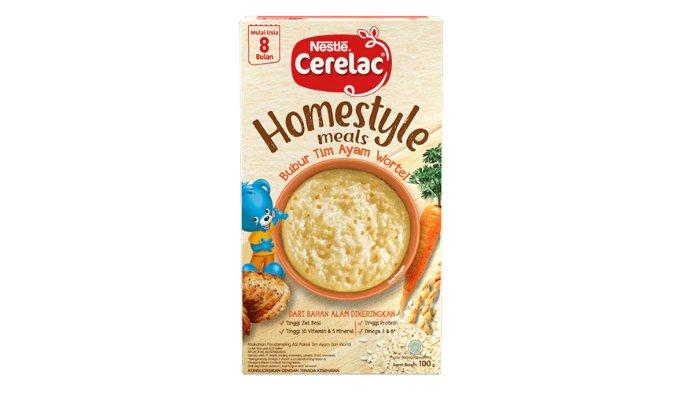 Produk MPASI instan Nestle cerelac bubur bayi ayam dan wortel