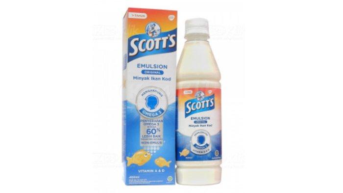 Ilustrasi vitamin penambah nafsu makan anak, Scott's Emulsion