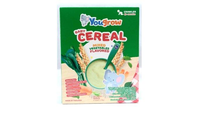 Produk MPASI instan You grow baby cereal organic mixed veggie