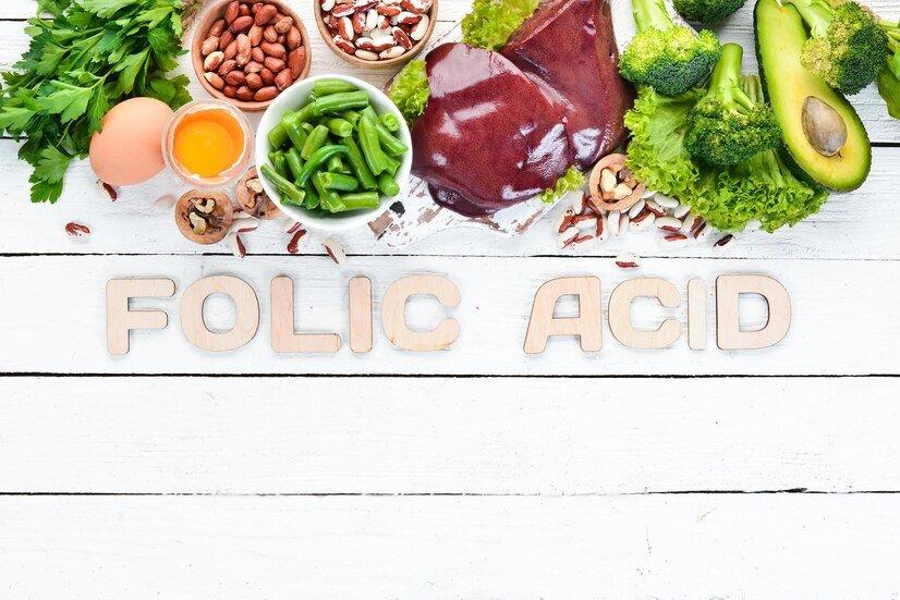 ilustrasi makanan sumber asam folat