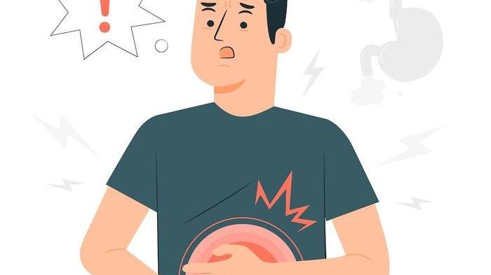 ilustrasi seseorang yang mengalami asam lambung